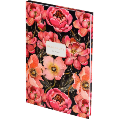 Тетрадь A4&nbsp;&nbsp;80л клетка на сшивке Альт® твердая глянцевая обложка 'Flora' Розовое цветение