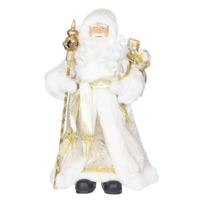 Дед Мороз&nbsp;&nbsp;20см в золотистой шубке