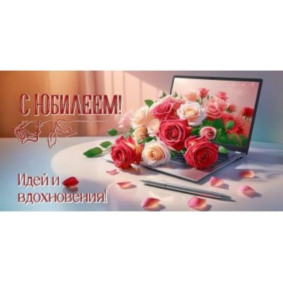 Конверт для денег Праздник 'С Юбилеем! Идей и вдохновения!'