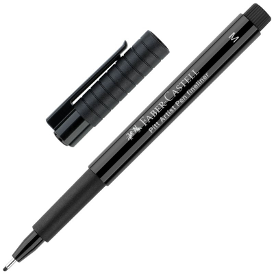 Ручка капиллярная Faber-Castell Pitt® Artist pen художественная d-0.7мм (M) черная