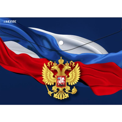 Папка-конверт на кнопке A4 deVENTE пластиковая 180мкм с фотопечатью 'Герб'