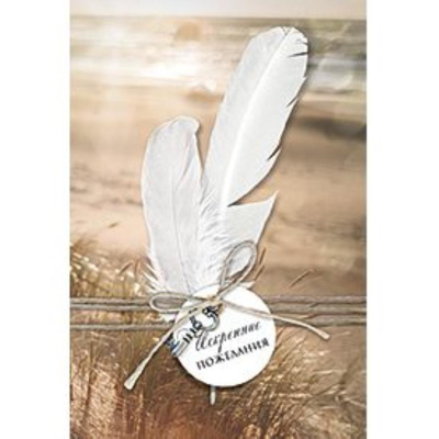 Открытка Лакарт Lux 115х170мм 'Искренние пожелания'