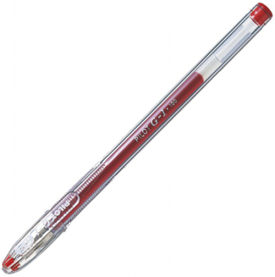 Ручка гелевая Pilot 0.5мм G1 красная