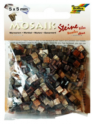 Мозаика Folia мраморная  5х 5мм 700шт оттенки коричневого