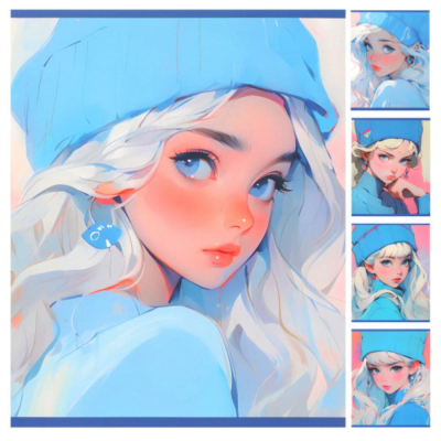 Записная книжка A5&nbsp;&nbsp;56л линейка Кокос на гребне твердая обложка на замке 'Blue hat'