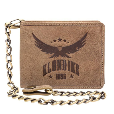 Портмоне Klondike 1896® 'Happy Eagle' кожа 12х10см коричневое