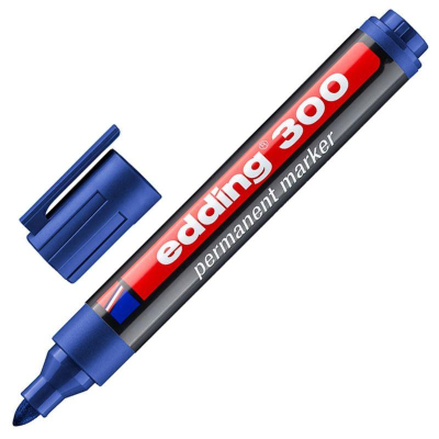 Маркер перманентный Edding круглый&nbsp;&nbsp;1.5-3.0мм синий