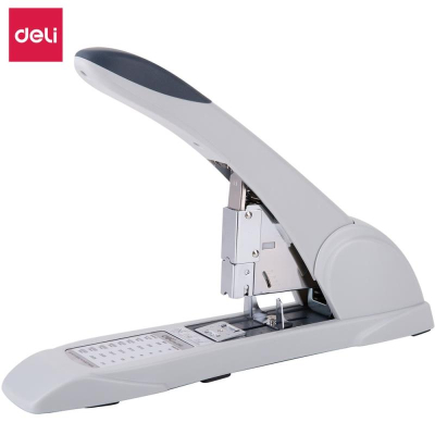 Степлер мощный до 210л Deli скобы №23 цвета ассорти серый/черный