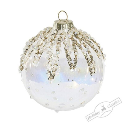 Шар  80мм золото 'Баккара' стекло