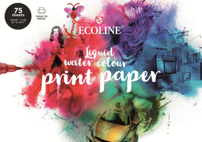 Альбом для акварели Royal Talens Ecoline Print Paper 21х30см 150г 75л на склейке