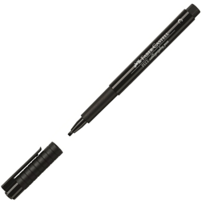 Ручка капиллярная для каллиграфии Faber-Castell Pitt d-2.4мм №199 черная