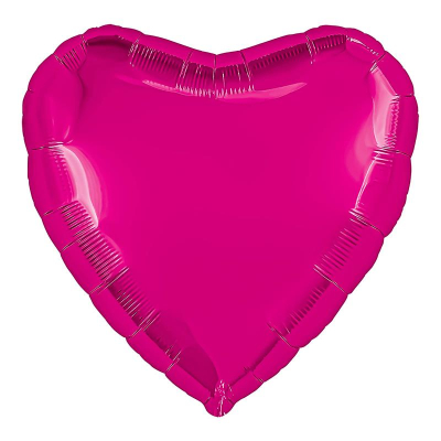 Шар воздушный фольгированный Сердце розовый Agura 75см