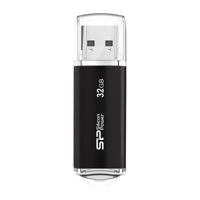 Флэш-драйв&nbsp;&nbsp;32Gb Silicon Power Ultima II i-Series Black металлический корпус