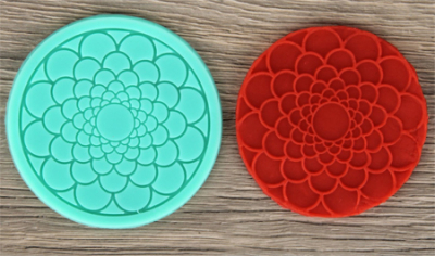 Коврик для айсинга круглый 8х0.4см Мандала 