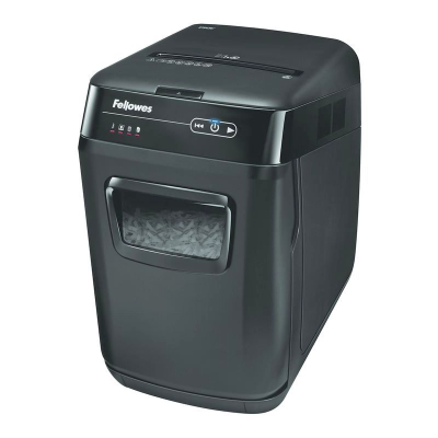 Шредер с автоподачей листов P-4ст 150л 4.0х38мм Fellowes® AutoMax® 150C @Office до 500лист/день корзина 32 литра