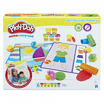 Набор игровой для лепки Play-Doh Текстуры и Инструменты