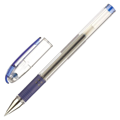 Ручка гелевая Pilot 0.38мм G3 Grip с резиновой манжетой синяя