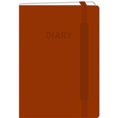 Ежедневник A5 Listoff® 256стр твердая обложка искусственная кожа Blank карминовый