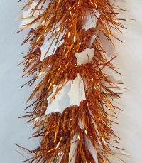 Мишура 2.0м d-120мм Зимняя белая+золото