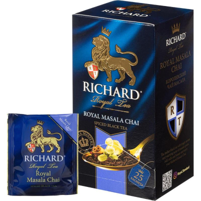 Чай Richard черный 'Royal Masala Chai' индийский со вкусом специй Масала  25пак х 2г