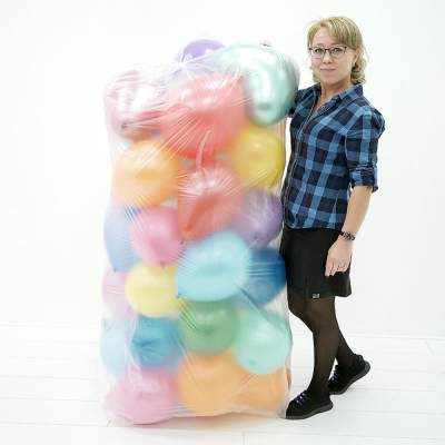 Пакет для транспортировки надутых шаров 100х170см с тиснением