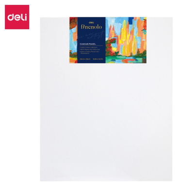 Холст на картоне прессованном Deli 'Finenolo' 25х35см 280г хлопок 100% среднее зерно акриловый грунт
