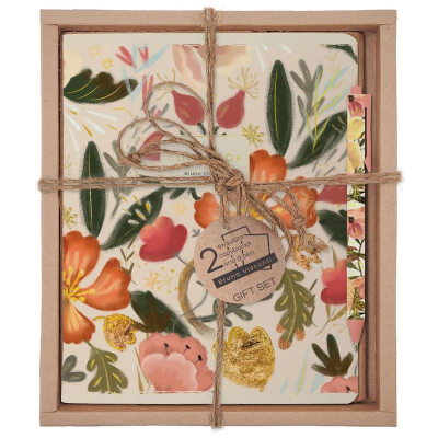 Набор ручка шариковая 'ArtClick' +тетрадь 2шт BrunoVisconti® 'Flora' Bloom Flowers