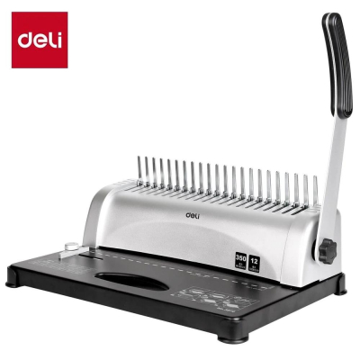 Переплетчик пластиковой пружиной 10/360л Deli 'Easy' @Home белый