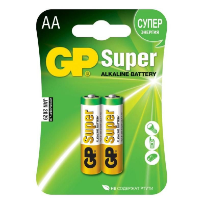 Батарейка GP  1.5V AA/LR6 Super Alkaline  2шт