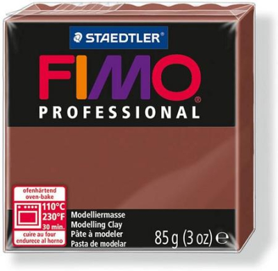 Глина полимерная термоотвердевающая Fimo Professional шоколадная  85г