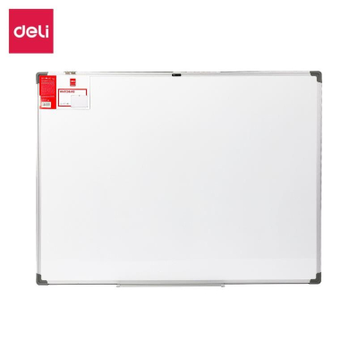 Доска магнитно-маркерная 120х90см Deli алюминиевая рамка лаковое покрытие