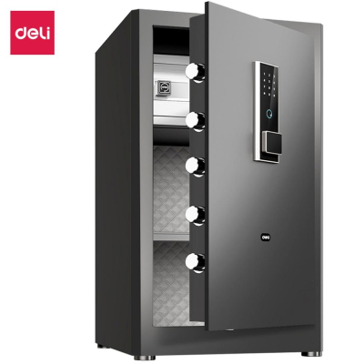 Сейф коммерческий Deli&nbsp;&nbsp;480х800х420мм 41,8кг биометрический +электронный кодовый замок/сигнализация черный