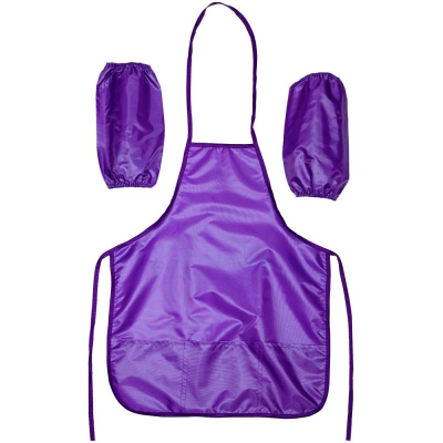Фартук для уроков труда с нарукавниками deVENTE 45х54см фиолетовый