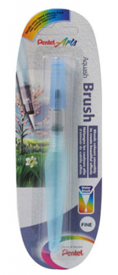 Кисть с резервуаром для воды синтетика Pentel Arts Aquash Brush 10мл тонкая в блистере