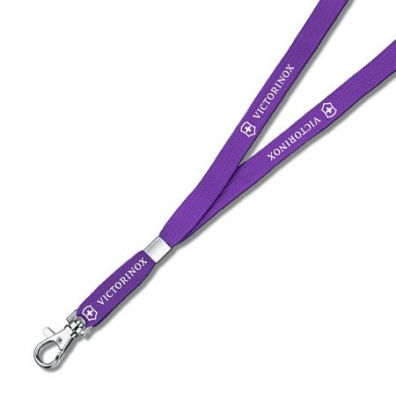 Шнур для ножа 50см нейлоновый с карабином и замком фиолетовый
