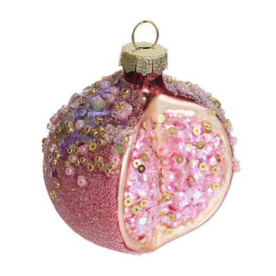 Гранат 6.5х6.5х7.5см розовый стекло