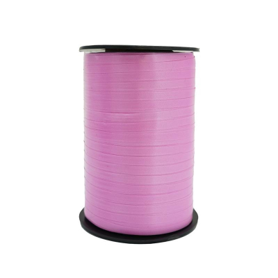 Лента упаковочная подарочная 5мм х500м розовая яркая