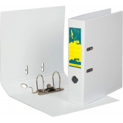 Папка файл A4&nbsp;&nbsp;75мм Amix-Sakhalin PVC разобранная белая