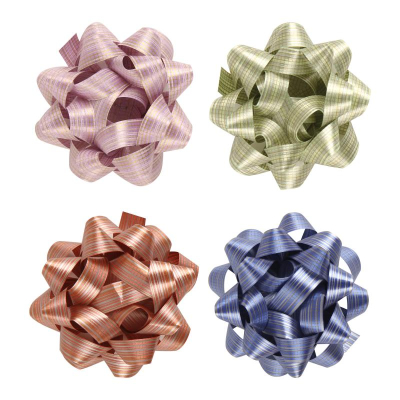 Бант декоративный&nbsp;&nbsp;96мм матовый ассорти полипропилен