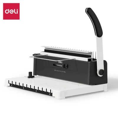 Переплетчик универсальный металлической/пластиковой пружиной 15/140-280л Deli @Office