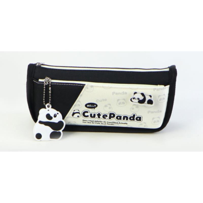 Пенал-косметичка Кокос 21х10х5см ткань на молнии 'Cute panda'