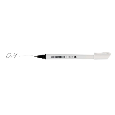 Ручка капиллярная художественная Sketchmarker d-0.4мм черная