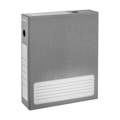 Короб архивный гофрокартон 25х32х 8смAttache серый