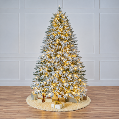 Ель искусственная 1.80м Max Christmas Версальская заснеженная с лампочками