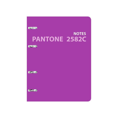 Тетрадь A5 120л клетка на кольцах Listoff® твердая матовая обложка выборочный лак 'Pantone line. Color 7'