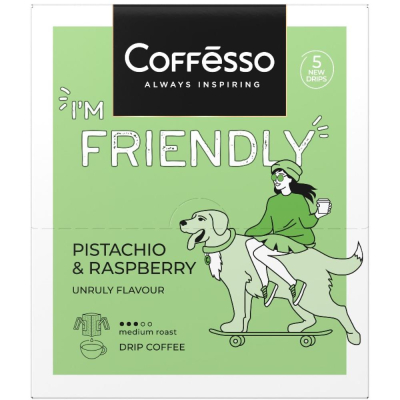 Кофе в дрип-пакетах Coffesso 'Friendly Pistachio & raspberry'&nbsp;&nbsp;5шт