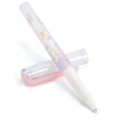 Ручка перьевая Deli 'Sakura' перо Fine +6 картриджей в блистере