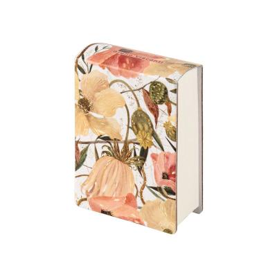 Блокнот A7 250л без линовки на склейке BrunoVisconti® Smart Journal тонированный блок картонная обложка 'Flora Цветочная страсть'