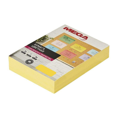 Бумага цветная A4 ProMEGA jet&nbsp;&nbsp;80г яркая желтая 500л