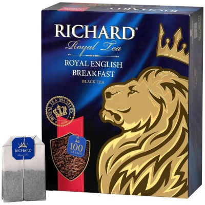Чай Richard черный 'Royal English Breakfast' цейлонский 100пак х 2г